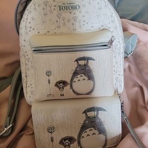 Totoro mini backpack and wallet